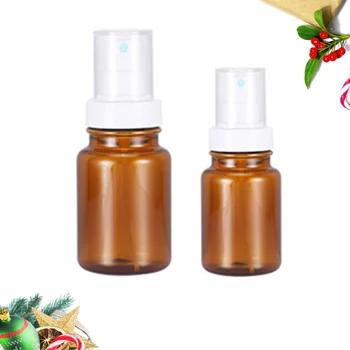 

2Pcs Superfine Mist Spray Bottle Plastic Sprayer Cosmetics Container Press Pump Subpackaging Bottle Brown (120ml, 170ml)