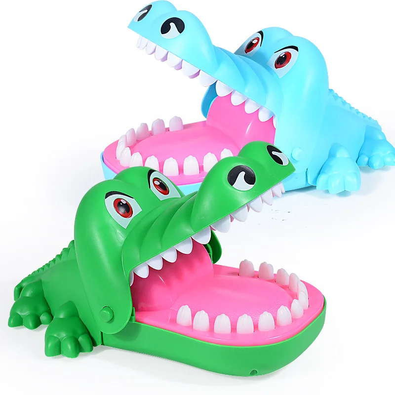 

3212 New Peculiar Bite the Hand Crocodile Trick Toys Large Size Sound And Light Version of Game Party Interactive Entire Toy