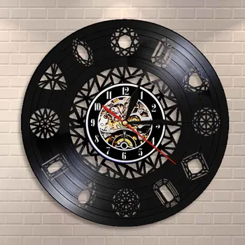 

Jewelry Shop Diamond Wall Art Wall Clock Crystal Gems Stones Rocks Crystal Clusters Nature Art Diamond Vinyl Record Wall Clock