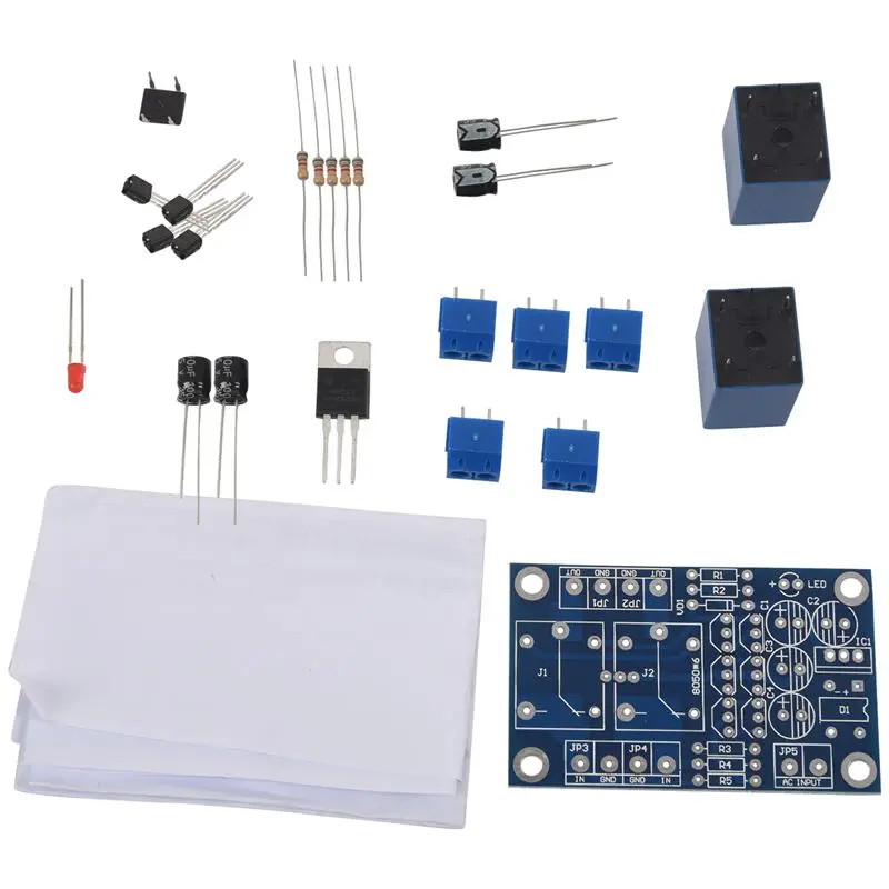 1pcs Double relay power amplifier board Speaker Boot delay DC protection | - Цена: 