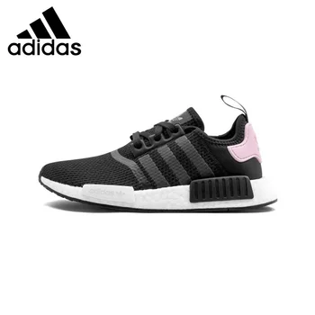 Adidas NMD 1 NMD R1 Core Black Clear Pink Women's Running Shoes Sneakers Men Sport Outdoor Sneakers Comfortable B37649