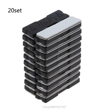 

20Pc Handmade Identification Reuseable Blank Magnetic Name Badge Holder Id Card Holders for Jacket Lapel Shirts No Holes Au19 20
