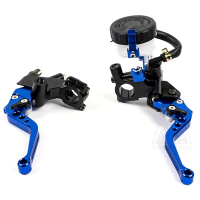 Мотоцикл тормозной рычаг сцепления для Bandit 1200 Honda Steed Gasgas Embrague Hidraulico Moto Ktm Exc Mt 03 125 Yz Suzuki - Цвет: Синий