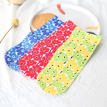 

new ins girl Student lovely Socks summer yellow red blue thin flower Socks