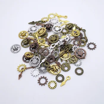 

Vintage Metal 20pcs Mixed Punk Clock Gear Charms Pendant Handmade DIY for Bracelet Pendant Jewelry Making Accessories