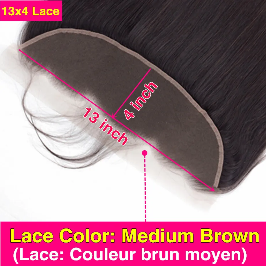 bling hair Transparent Lace Frontal Closure Only Peruvian Straight Human Hair 13x4 Lace Frontal 4x4 Swiss Lace Closure Remy Hair 3