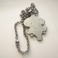 2 inches Tall With 4mm 24 inch Rolo Chain Stainless Steel Necklace Icp Insane Clown Posse Twiztid Hallowicked Rare Charms Pendan 1