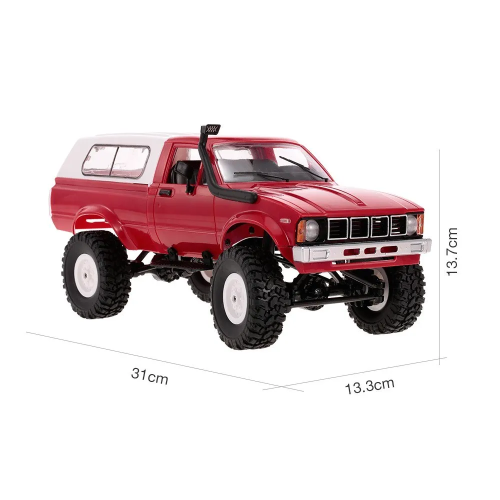 WPL C-24 2,4G 4WD 1:16 внедорожный рок-гусеничный с передним светодиодный Радиоуправляемый автомобиль RTR
