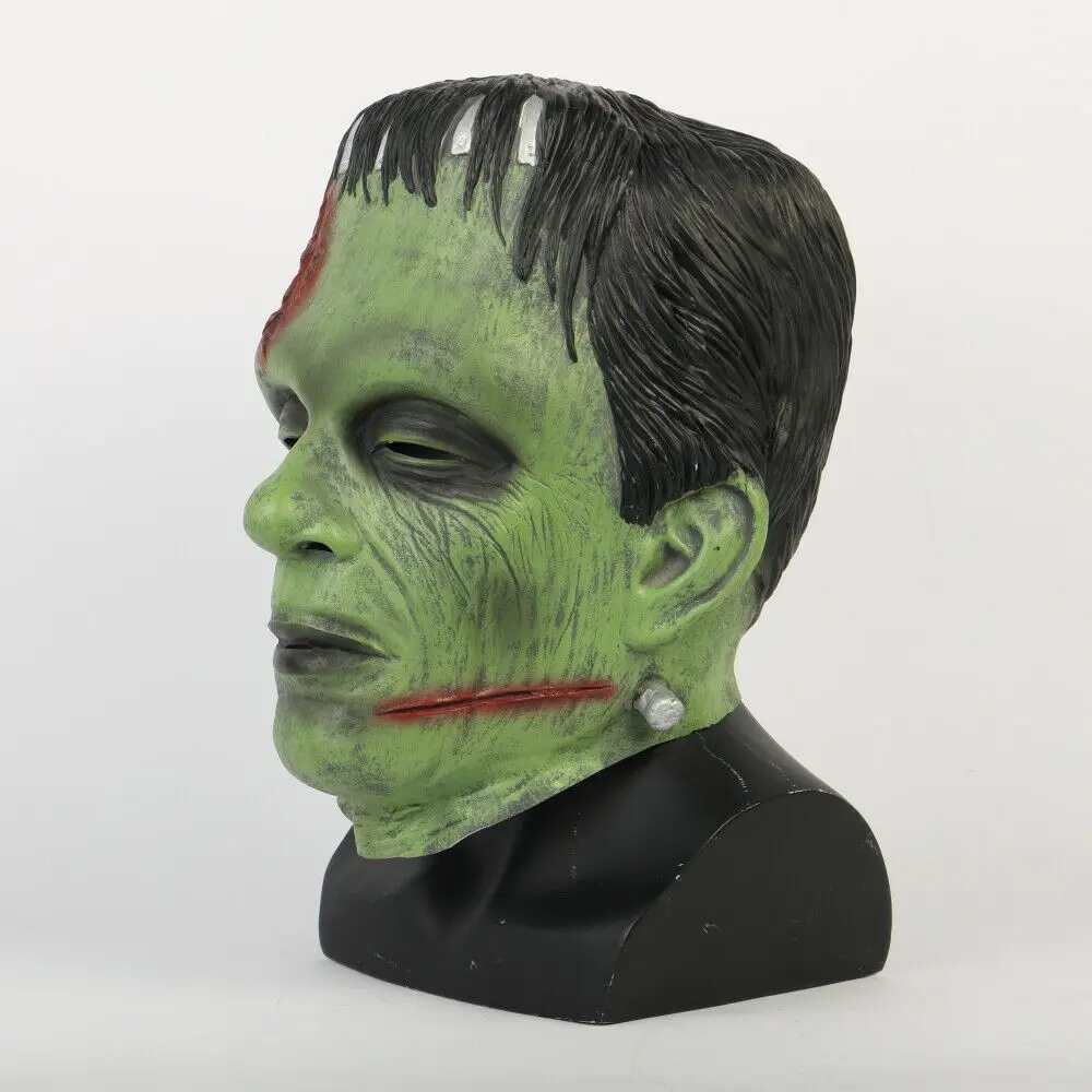 Frankenstein маска Монстра Хэллоуин ужас Фильм Косплей Взрослый страшный латексный Полнолицевой Шлем Хэллоуин вечерние Косплей