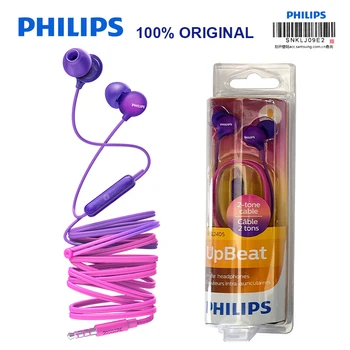 

Original Philips SHE2405 Wired In-Ear Earphone 3.5mm With Mic Super Bass For Xiaomi Huawei Samsung Phones