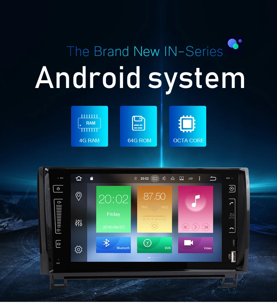 Sale Android 9.0 Car Radio Navigation For Toyota Tundra Sequoia 2007-2013 DVD Player GPS Multimedia WIFI Bluetooth Video Stereo 0