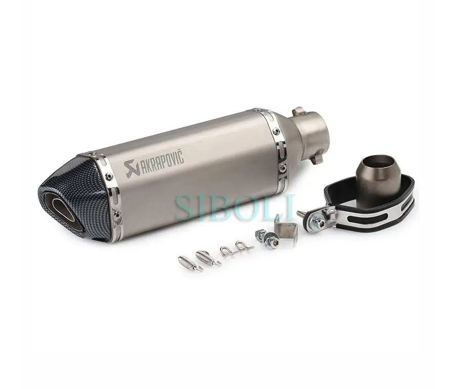 51 мм Универсальный Akrapovic мотоцикл выхлопной глушитель выхлопных газов для FZ1 R6 R15 R3 ZX6R ZX10 Z900 1000 CBR1000 GSXR1000 650 K7 K8 K11 600