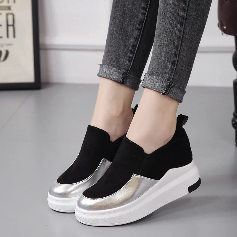 Новое поступление женская обувь на танкетке повседневные кроссовки zapatillas mujer