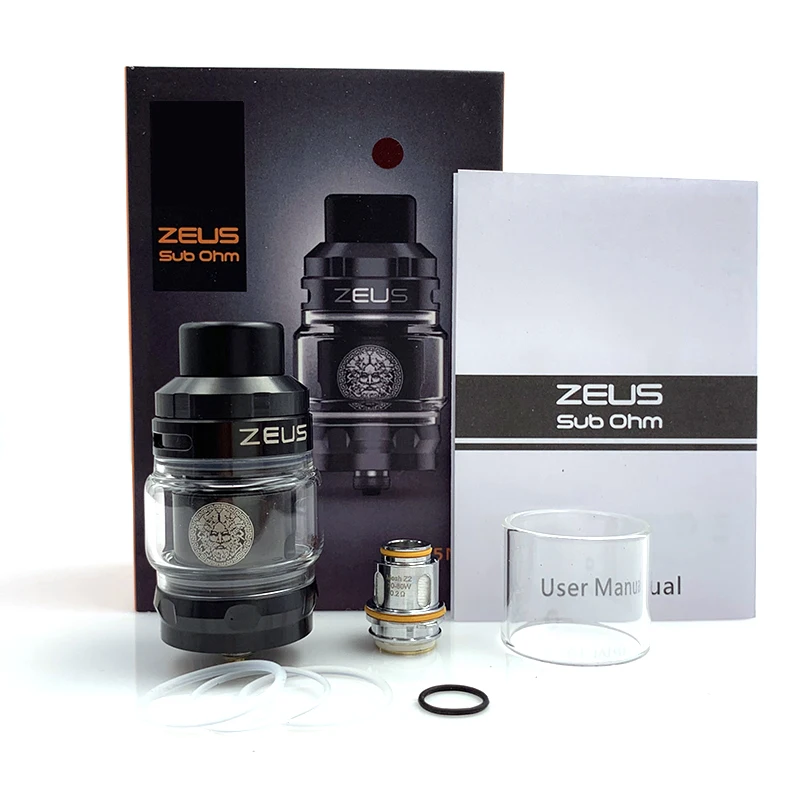 Резервуар для вейпа RunVape Zeus Sub Ohm 5 мл сетчатый атомайзер Z1 спираль 0 4 Ом/0 2 Ом