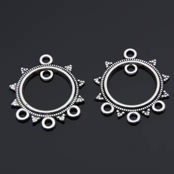 

20pcs Silver Color Special Chandelier Charms Connector Pendant Jewelry Making DIY Handmade Craft Accessories Supplies A3461