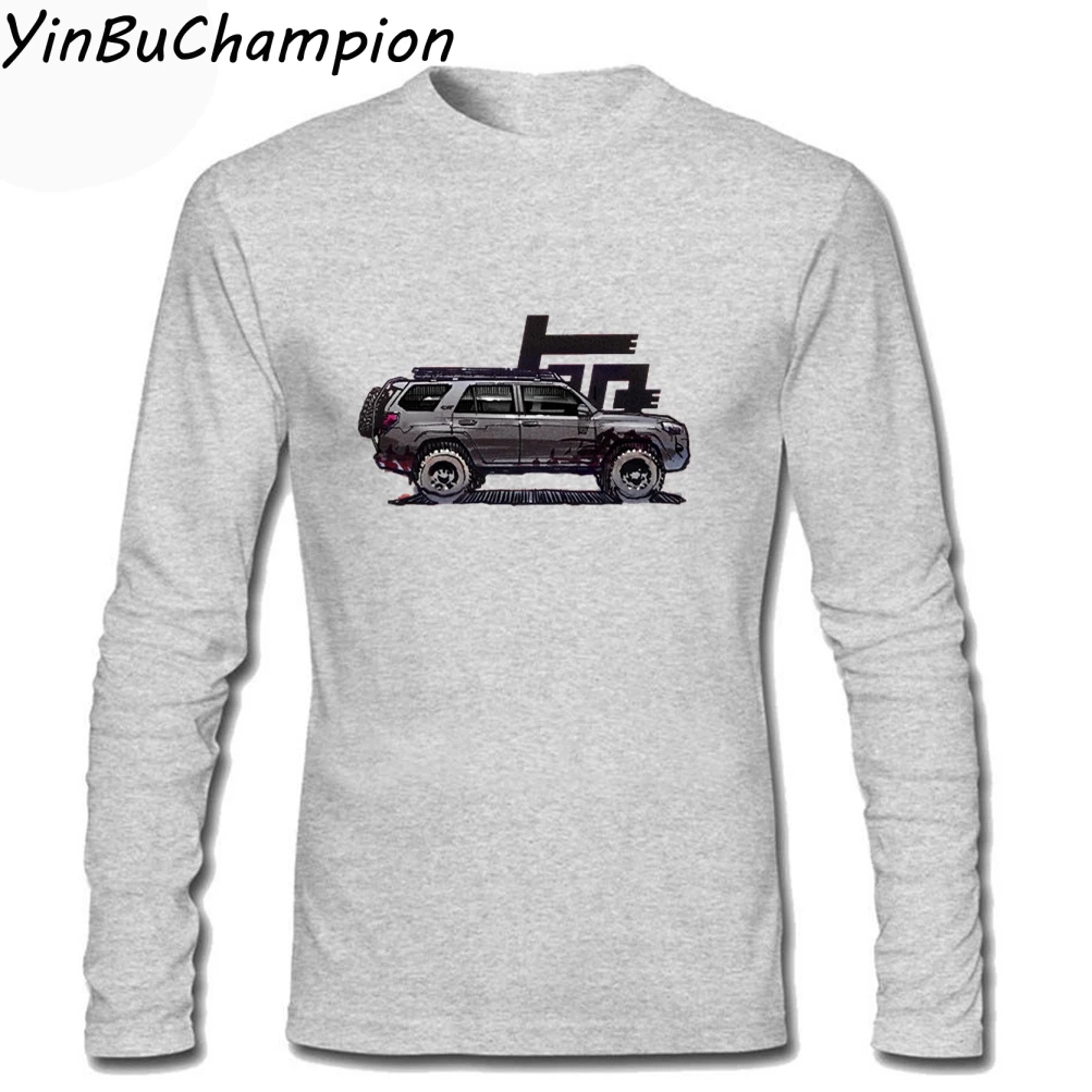 5th Gen 4Runner TRD mens long sleeve men Hip Hop top Tees Crew neck Camisetas Hombre Manga Corta men white T shirt XS-3XL