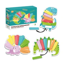 Мемо-игра Dodo Изучаем цвета "Полосатые динозаврики"