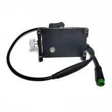 

E-bike USB Charging Phone Holder 12V/24V/36V/48V/52V Electric Bicycle Holder For Bafang BBS01 02 03 HD Series