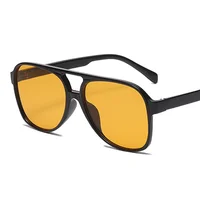 Vintage surdimensionné lunettes De soleil femme marque De mode grand cadre lunettes De soleil femme bonbons couleurs Ins Style Aviation Oculos De Sol 2