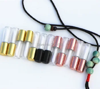 

1.2MLMini Black Gold Rose Gold Empty Lip Gloss Tube Mini Plastic Elegant Liquid Lipstick Container Round Elegant Lipgloss Bottle