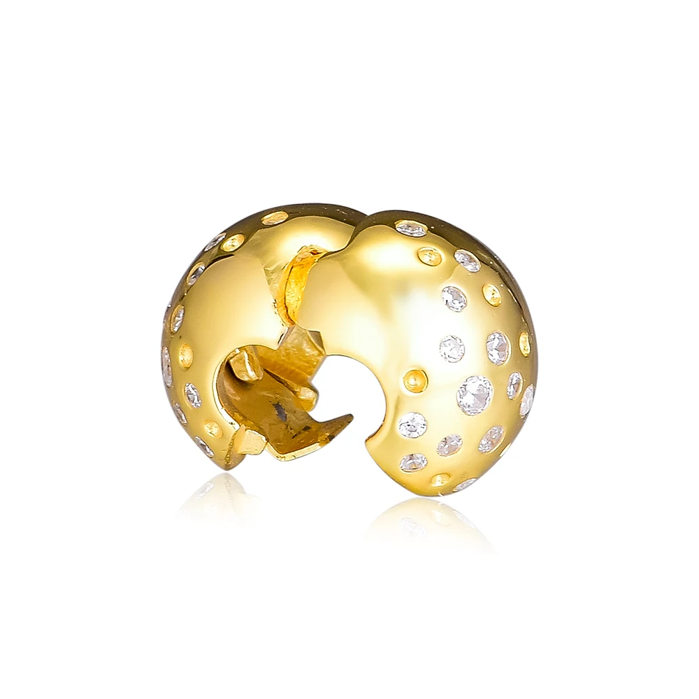 2019 New Authentic 925 Sterling Silver Shine Scattered Sparkle Clip Charm Bead Fit European Original Bracelet Women Jewelry DIY