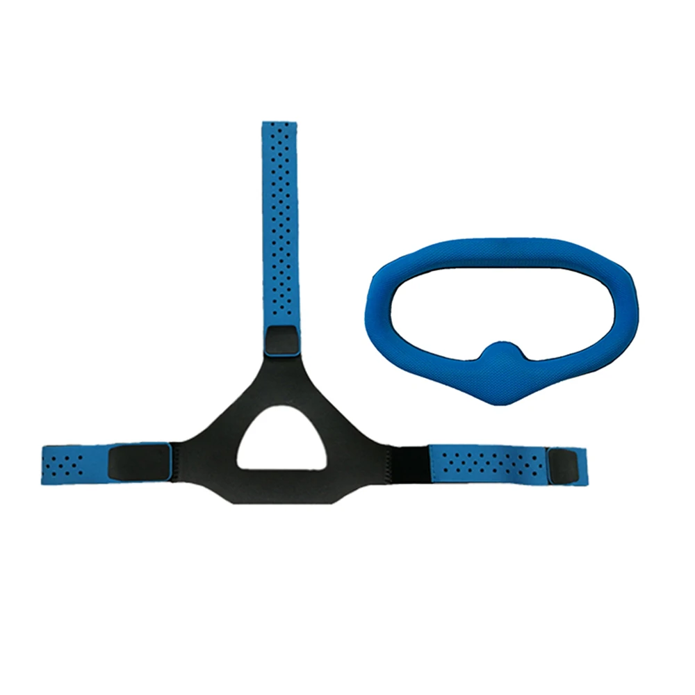 

Eye Pad with Head Strap Band Set for DJI Digital FPV Goggles Face Plate Replacement Kit Blue Gray Green Avoid Light Leakage