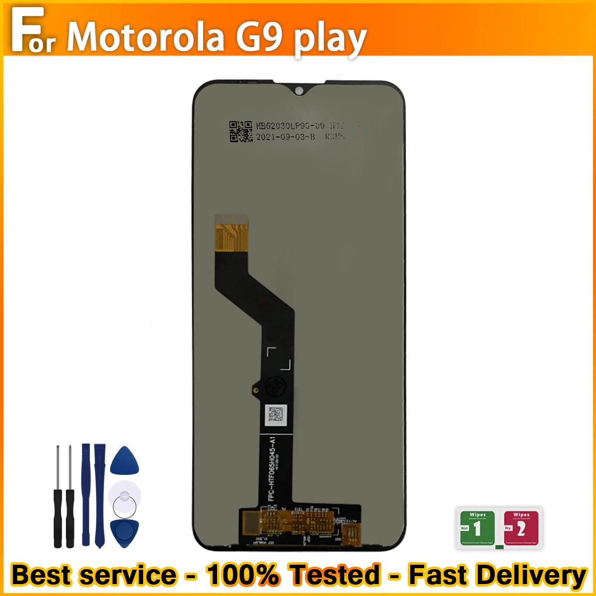 ЖК-дисплей с сенсорным экраном и дигитайзером в сборе для Motorola MOTO G9 Play XT2083/Moto