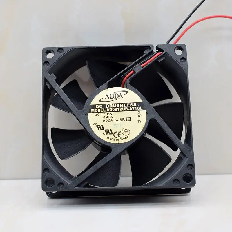 ADDA8025 AD0812LB-A70GL 12V 0.45A ультра-тихий вентилятор