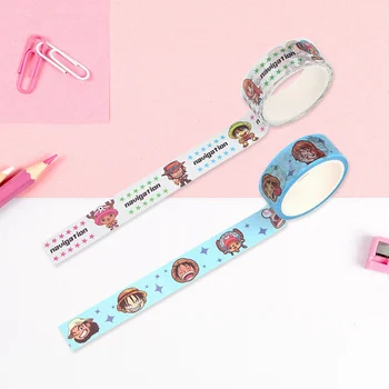 

1.5cm*5m Anime Q Version Cartoon Washi Tape Anime One Piece Adhesive Tape DIY Scrapbooking Sticker Label Masking Tape