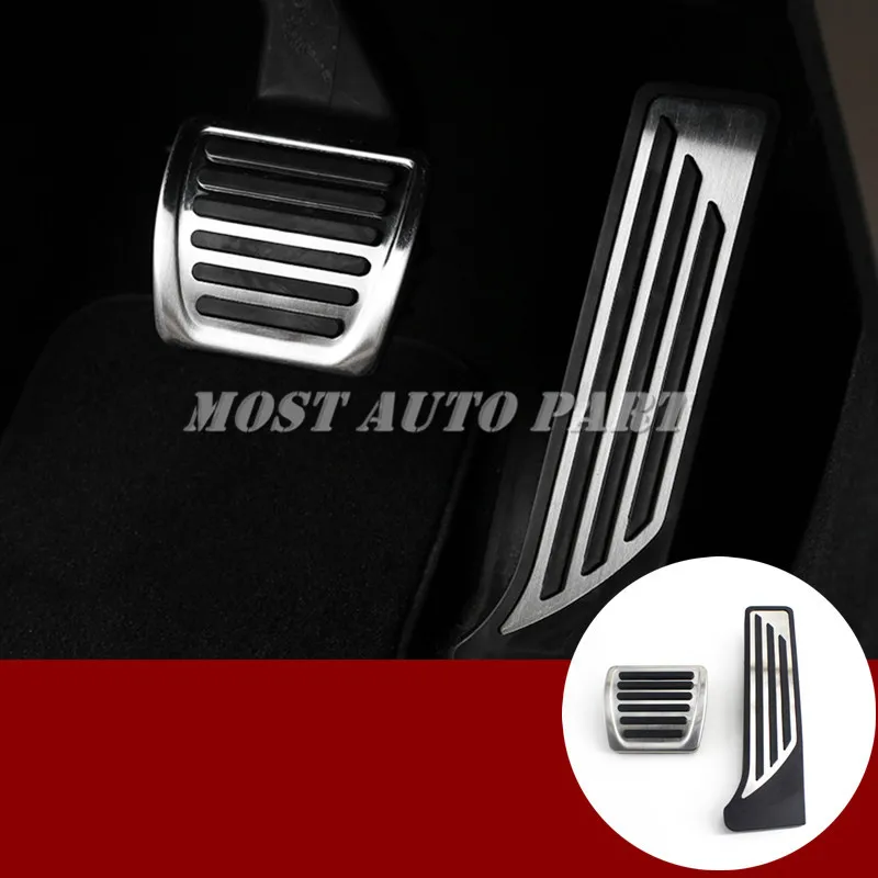 AT Foot Pedal Gas Fuel Brake Pedal Cover For Alfa Romeo Giulia Stelvio