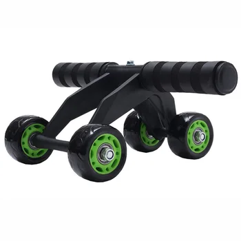 

4 Wheels Power Wheel Triple AB Abdominal Roller Abs Workout Fitness Machine Gym High Strength Stable Designed