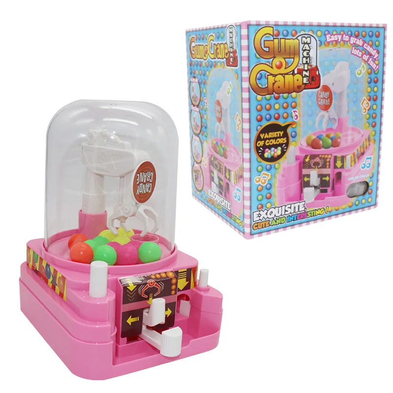 

Mini Capsule Toy Machine Clip Candy Machine Electric Catch Candy Machine Clip Doll Machine Toy Catch Crane Machine with Music