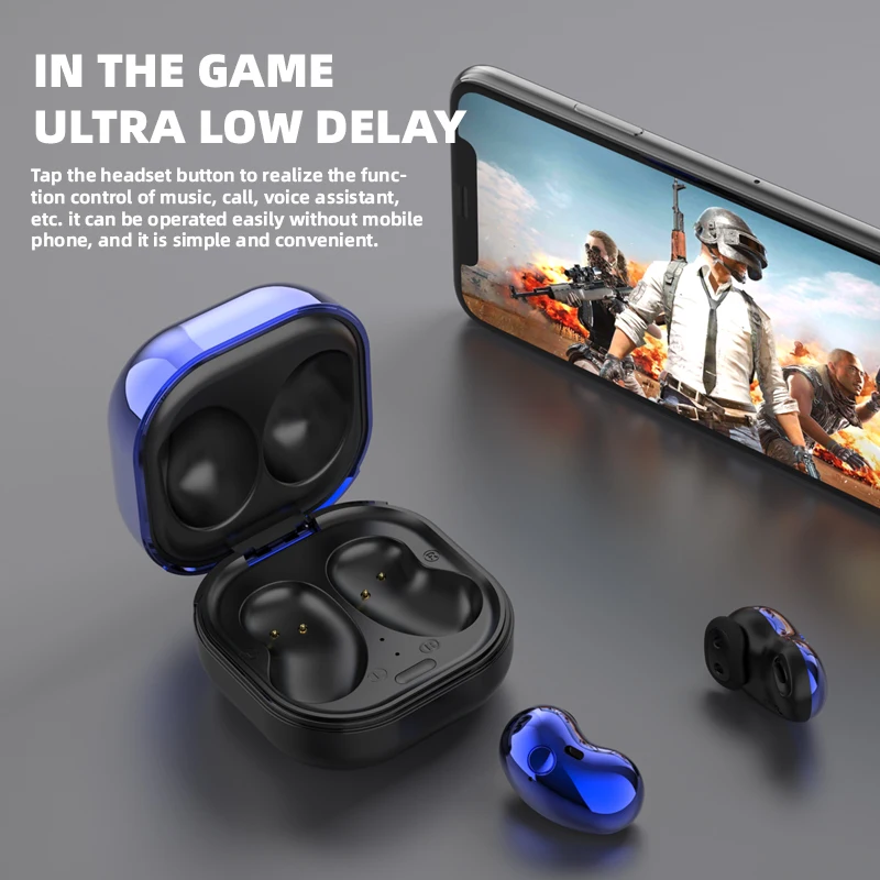 Hot Sale New S6plus Black TWS Bluetooth Headphones Stereo Wireless Headset Earbuds In Ear Earphones Ear Buds For Mobile Phone