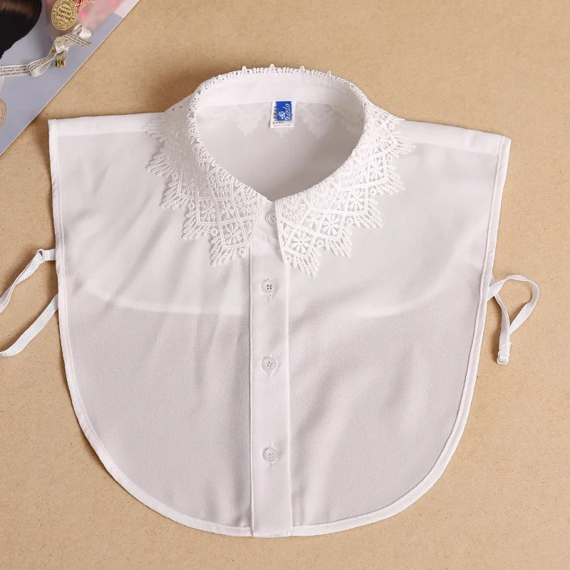 

Elegant Women Shirt Fake Collars Half Shirt White Detachable Collar False Collars Neckwear Tie Femme Clothes Accessories