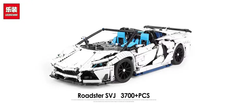DHL LZ 2101 3700 шт. Ограниченная серия Roadster Moc Aventador модель спортивного автомобиля строительный блок кирпичи рождественские подарки на день рождения игрушки