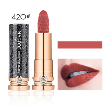

Fashion Shiny Lipstick Watertight on-stick Cup Long-lasting Colorfast Unique Matte Lipstick.w