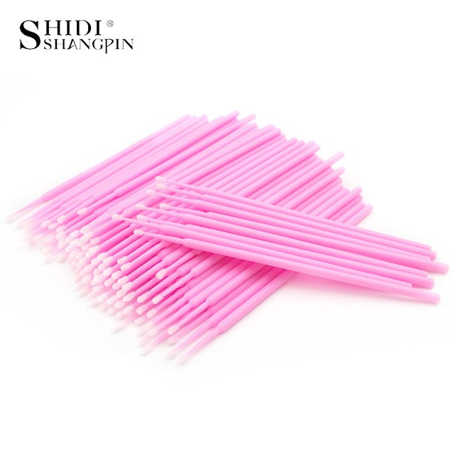Durable Micro Disposable Eyelash Extension Makeup Brushes Individual Applicators Mascara Removing Tools Swabs