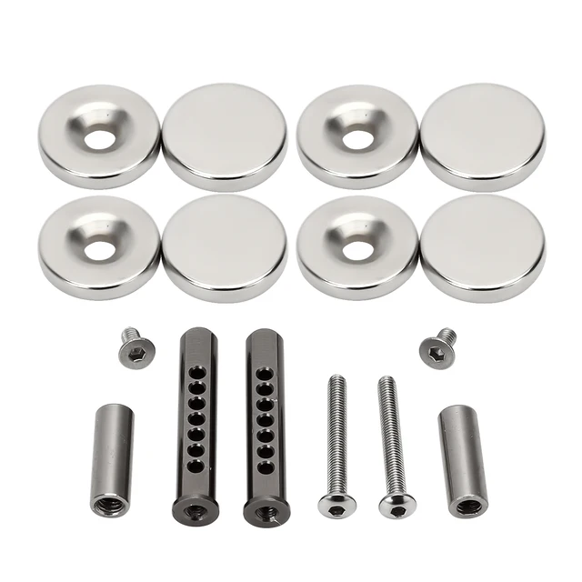 Metal RC Car Shell Post Mount with Magnet Set for 1:10 RC Rock Crawler Axial SCX10 90046 Body Parts