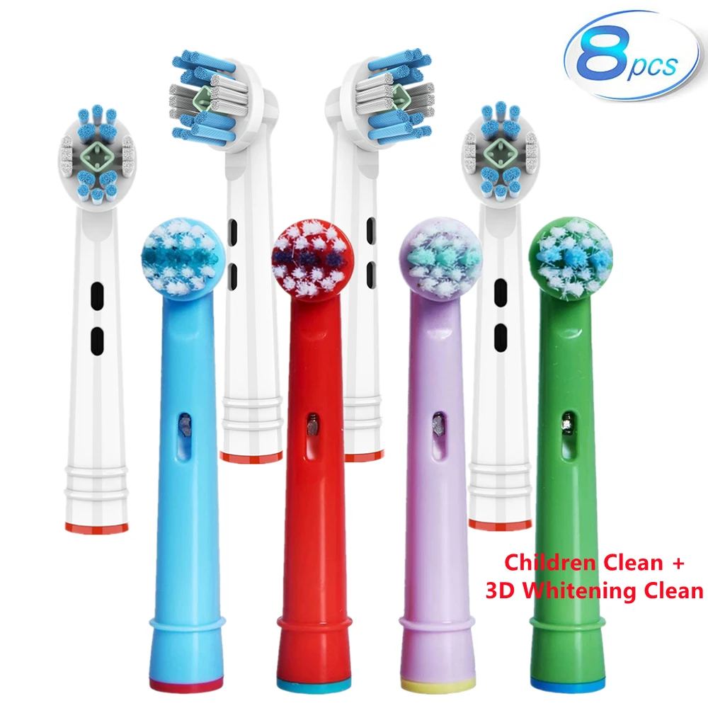

Насадки сменные для электрической зубной щетки Braun Oral B, 8 насадок