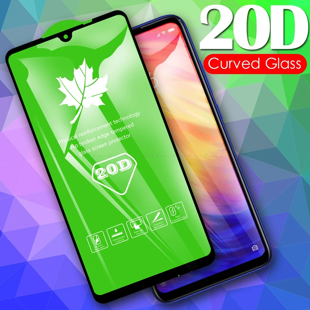 

20D Tempered Glass For Xiaomi Redmi 7 7A K20 Note 8 7 Pro Screen Protector Xiaomi Mi A3 9T 9 8 Lite SE Full Cover Glass Film