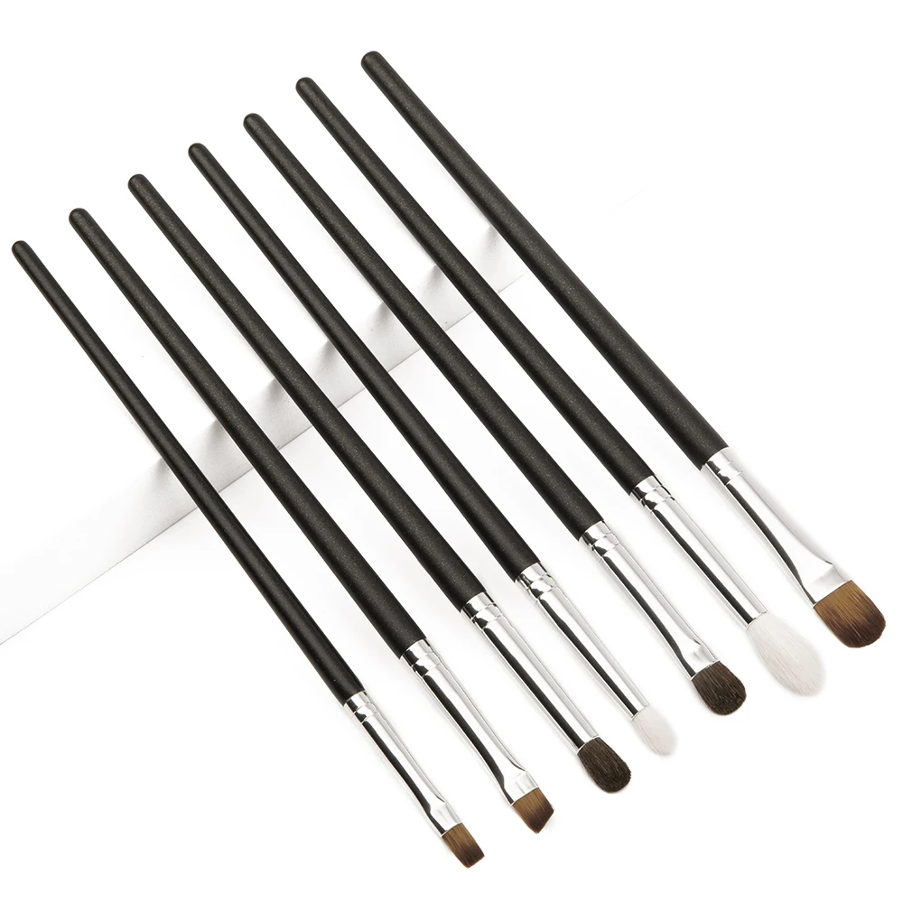 Makep Brush Set Eyeshadow Matte Black Color Soft Goat Hair Beauty Make Up Kit Brochas Maquillage 2/3/8/7 Pcs Shinedo