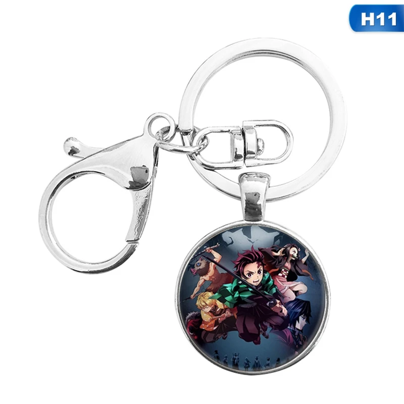 Аниме-брелок для ключей Demon Slayer: Kimetsu No Yaiba брелок мультяшная фигурка кулон брелок подарки
