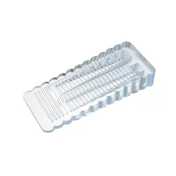 

uxcell Door Stopper, Door Closer, Security Door Wedge, Large Rubber Door Stops for Home Office, Clear Blue 4Pcs