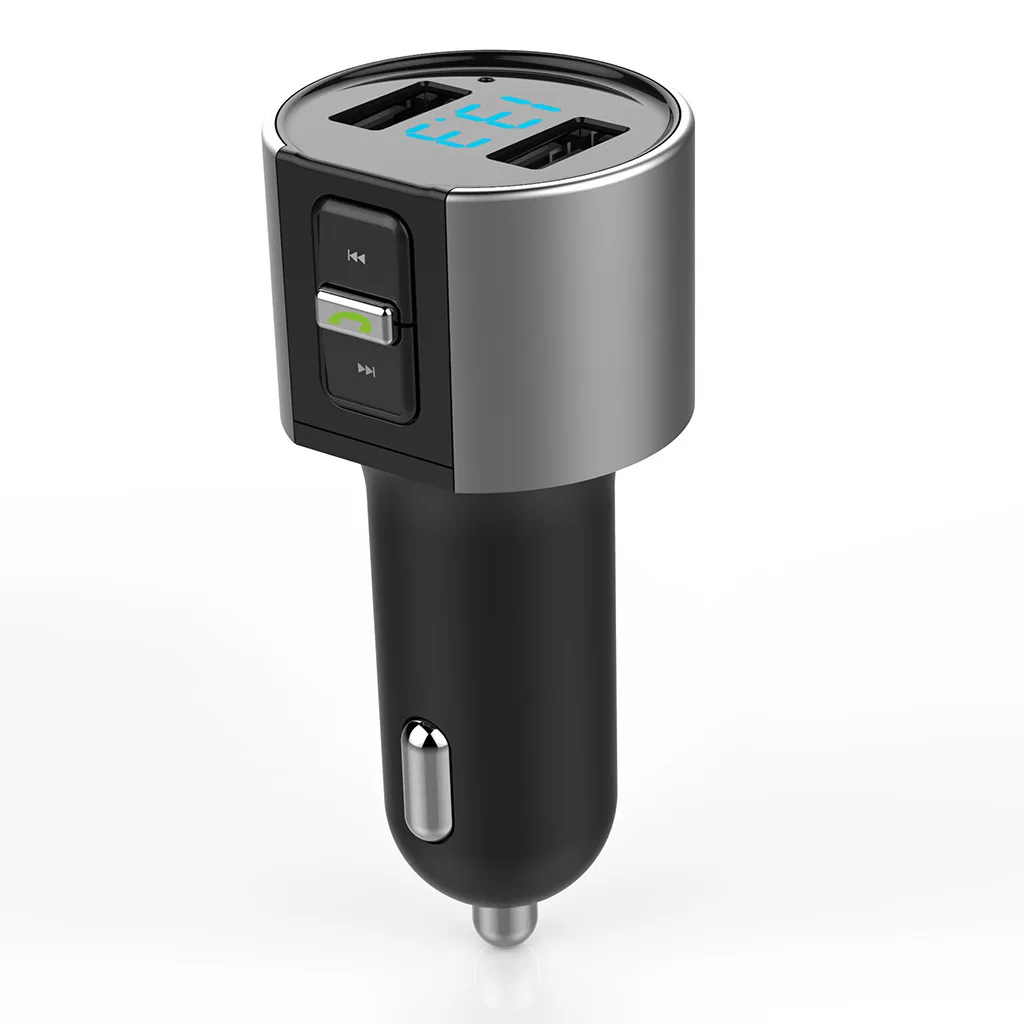 C26S автомобиля Bluetooth FM передатчик 5В/3.4A двойной Порты usb Зарядное устройство Поддержка карт флеш-накопителей MP3 плеер передатчик для автомобиля телефонные звонки в режиме Hands-free