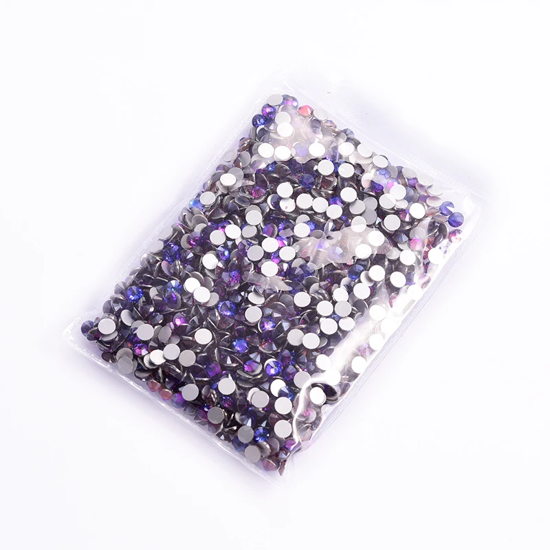 New Purple Velvet Crystal Loose стразы Non Hot Fix Rhinestones Glass Strass Non Hotfix Rhinestone DIY Nails Decorations F0239 Garment Labels