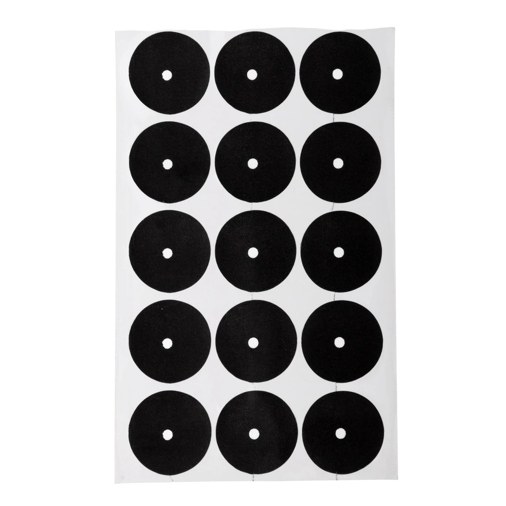 15Pcs Billiard Point Black Table Spots White Ball Point Sticker Snooker 35mm 