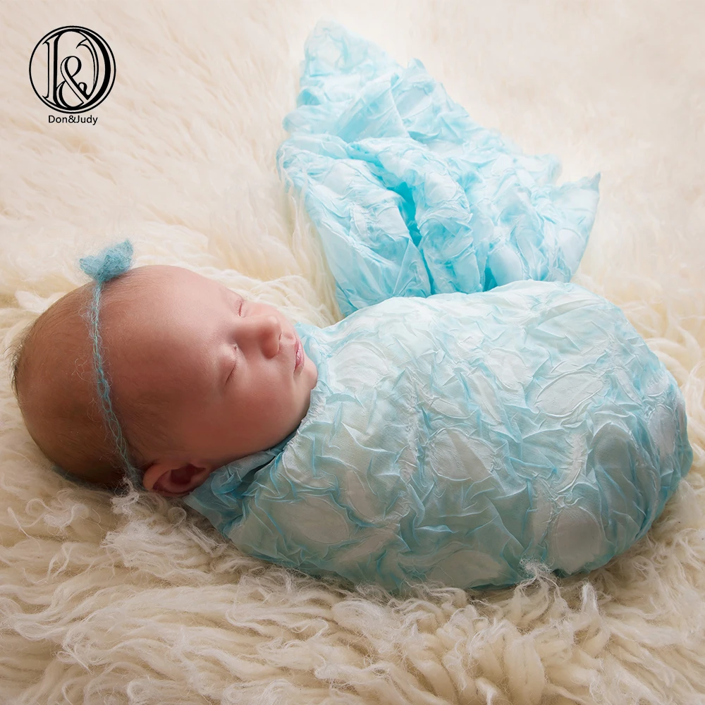 EG_ Newborn Baby Faux Pearl Decor Wrap Blanket Photography Prop Snapshot Tool So