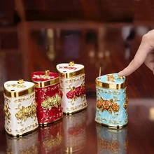 European Type High-grade Press Toothpick Box Home Office Living Room Restaurant Automatic Pop Fashion Creative Toothpick