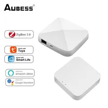 

ZigBee 3.0 Wired/Wireless Tuya Gateway WiFi Smart Hub Works With Voice Control Works With Alexa Google Home Smartlife App