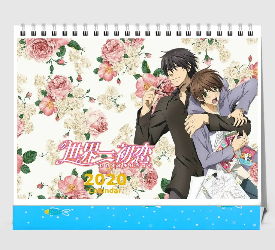 Аниме календарь Sekai Ichi Hatsukoi первая в мире любовь Yaoi 13 страниц рабочего стола
